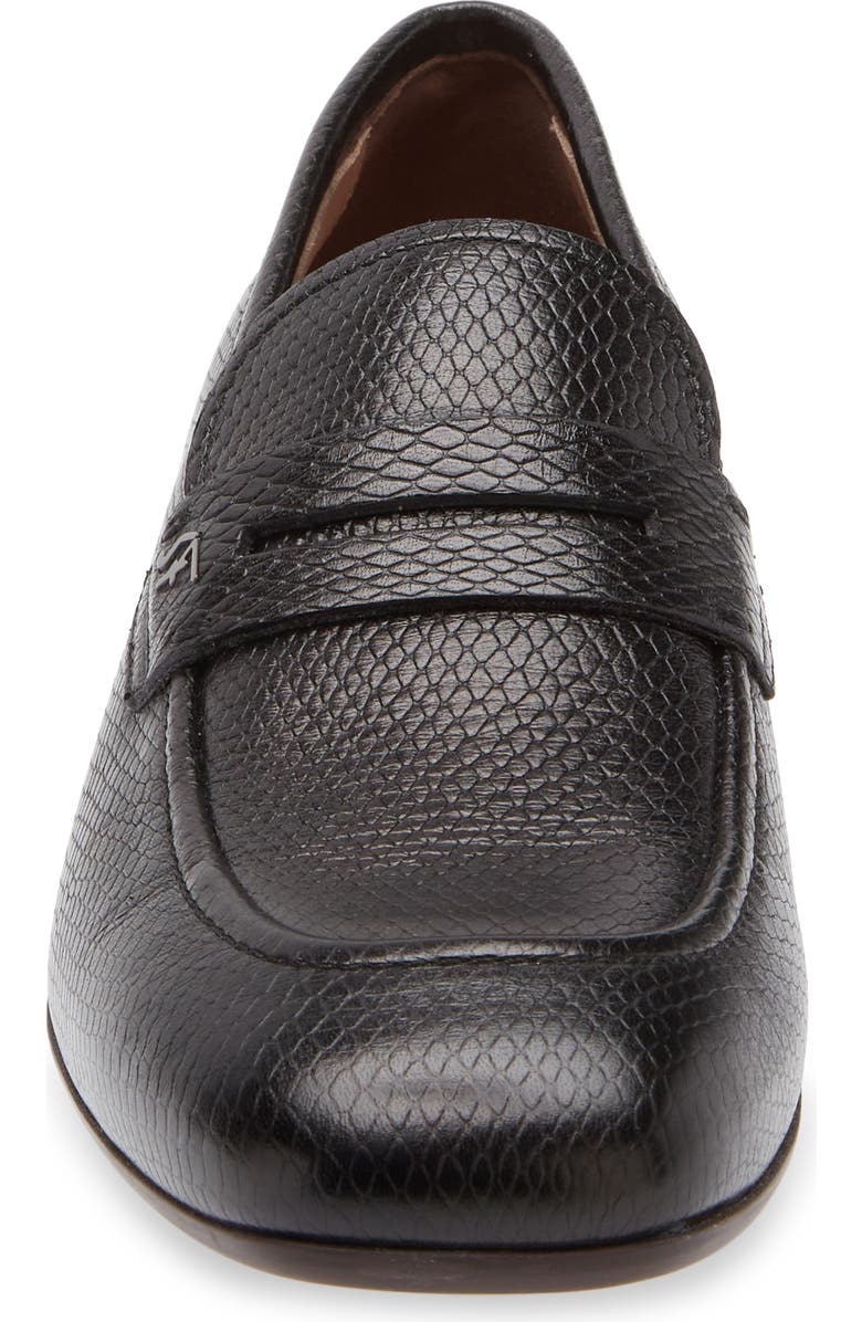 FERRAGAMO Snake Embossed Penny Loafer, Alternate, color,