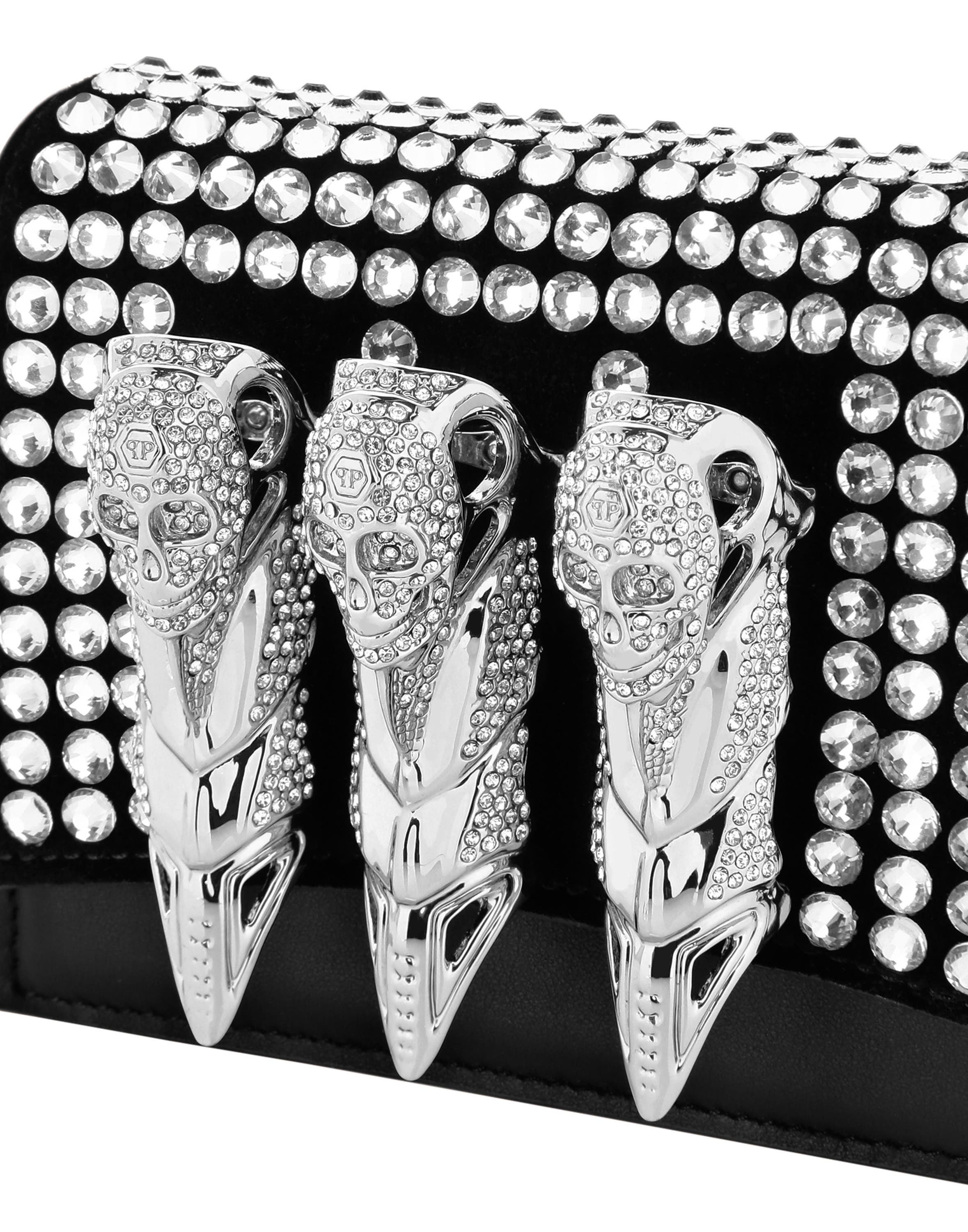 Shoulder Bag Skull Women, Alternate, color, crystal