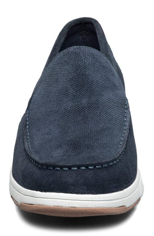Nunn Bush Luca Moc Toe Loafer In Navy