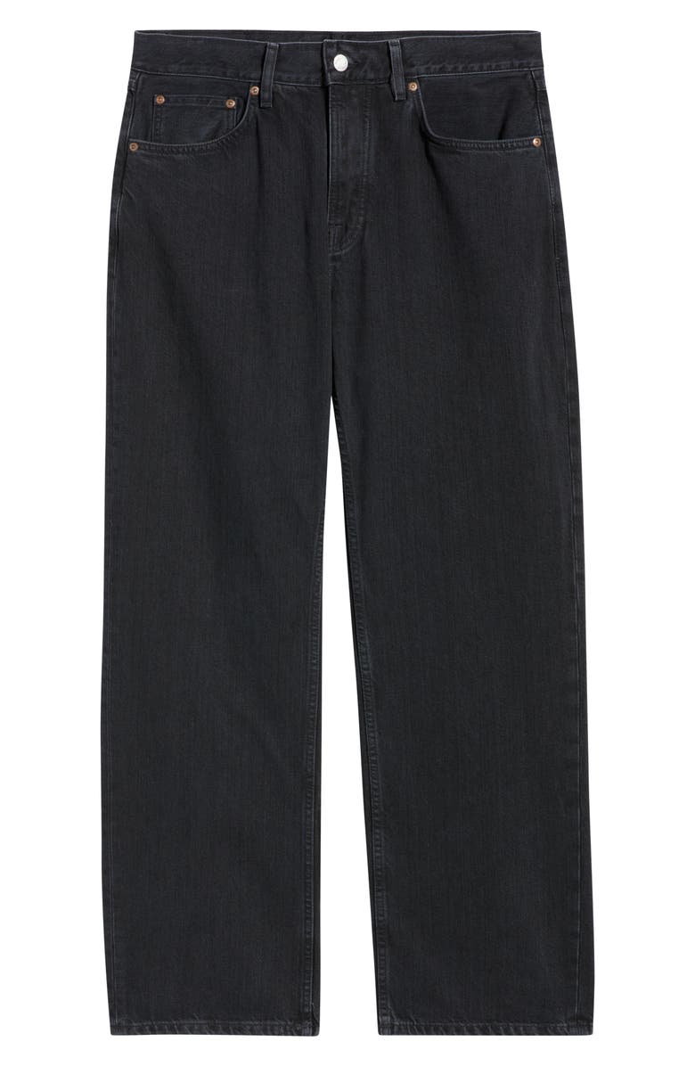 Nudie Jeans Tuff Tony Organic Cotton Loose Fit Jeans, Alternate, color, Black Vintage