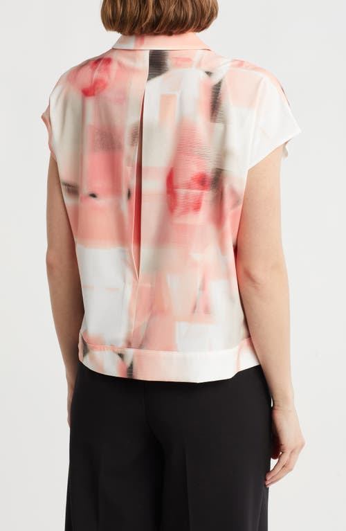 Dkny Short Sleeve Stretch Woven Button-up Shirt