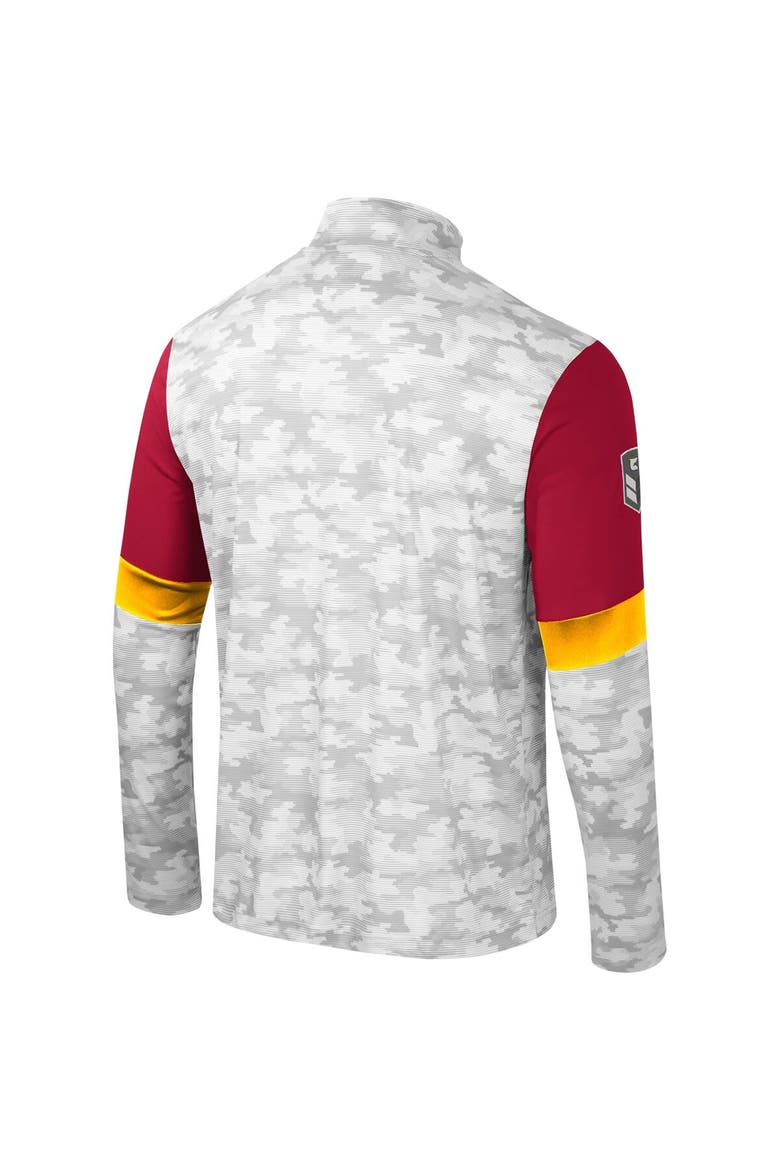 Men's Colosseum  Camo Iowa State Cyclones OHT Military Appreciation Tomahawk Quarter-Zip Windshirt, Alternate, color, Camo