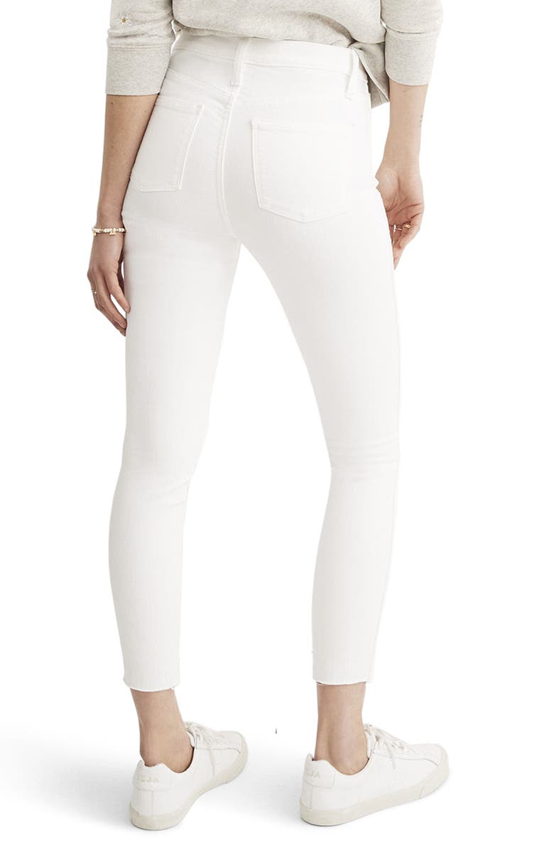 Madewell 10-Inch Button High Waist Crop Skinny Jeans, Alternate, color, 