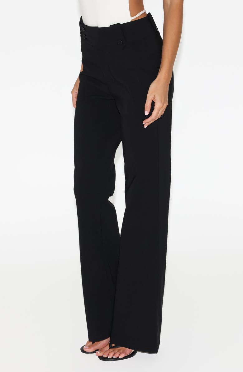 Tiger Mist Kittie Flare Pants, Alternate, color, Black