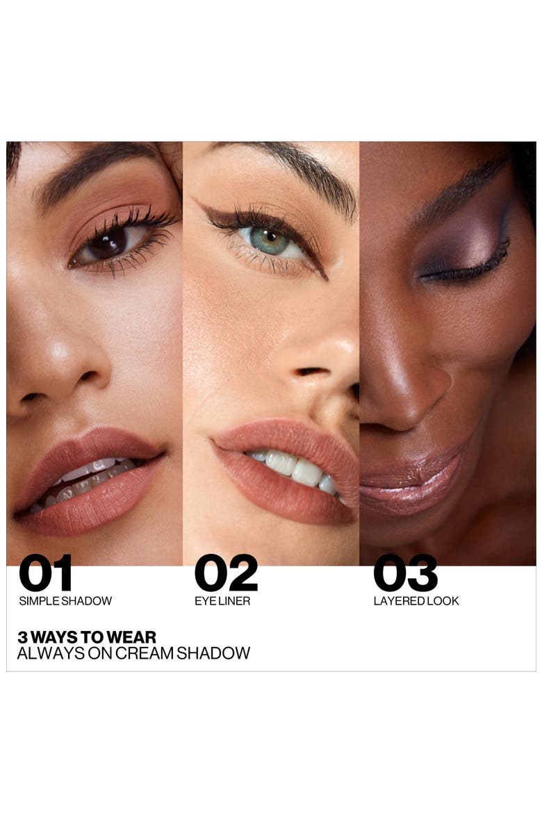 Always On Cream Eyeshadow, Alternate, color, METAL CHARCOAL