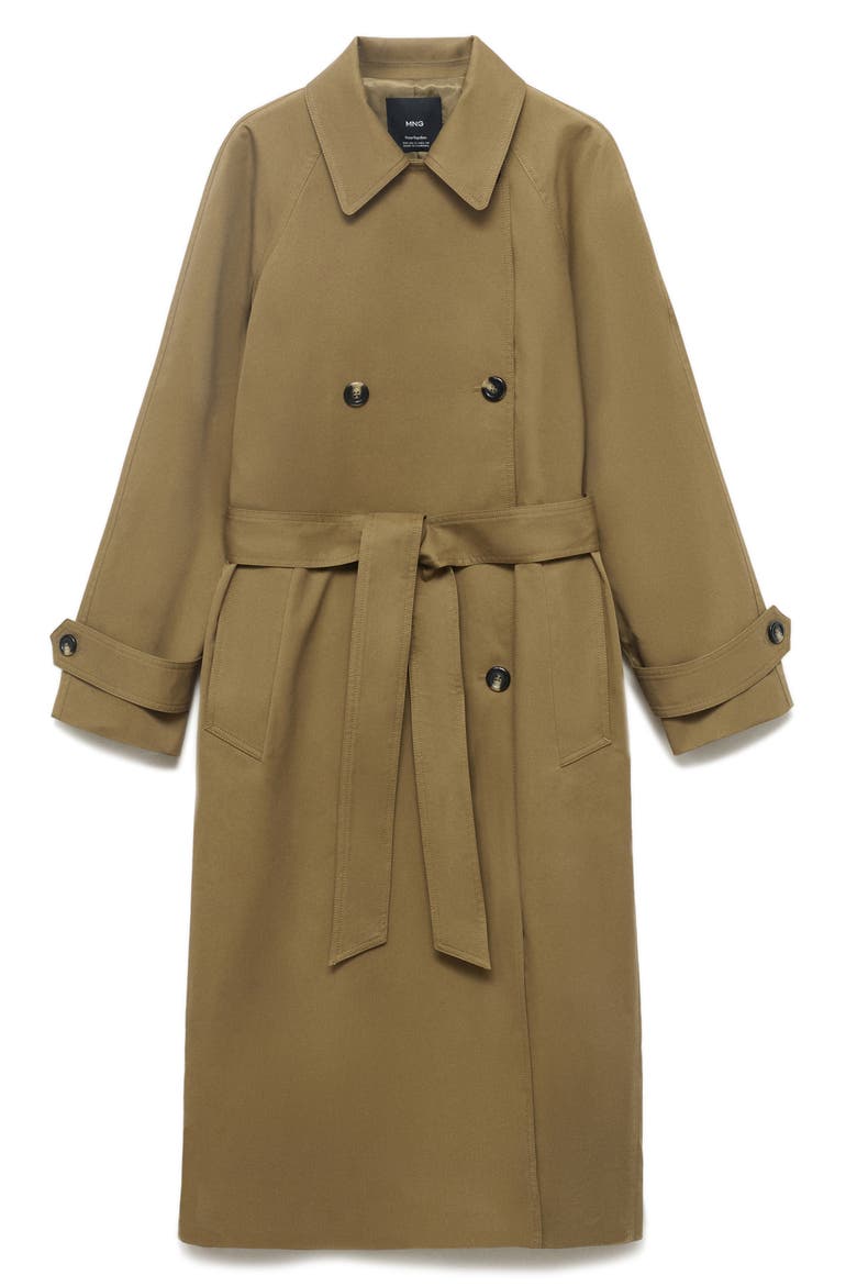 Angela Trench Coat, Alternate, color, KHAKI GREEN