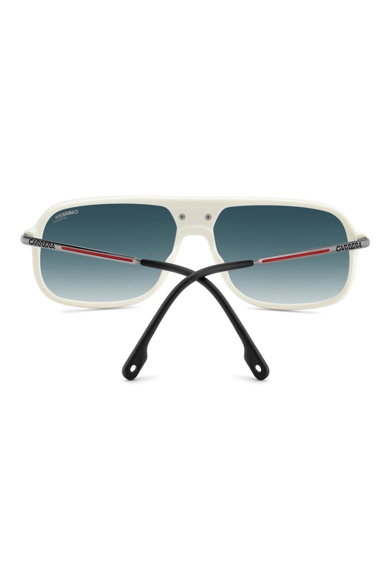 C Sport 62mm Oversize Gradient Rectangular Sunglasses, Alternate, color, IVORY/ DK BLUE SF