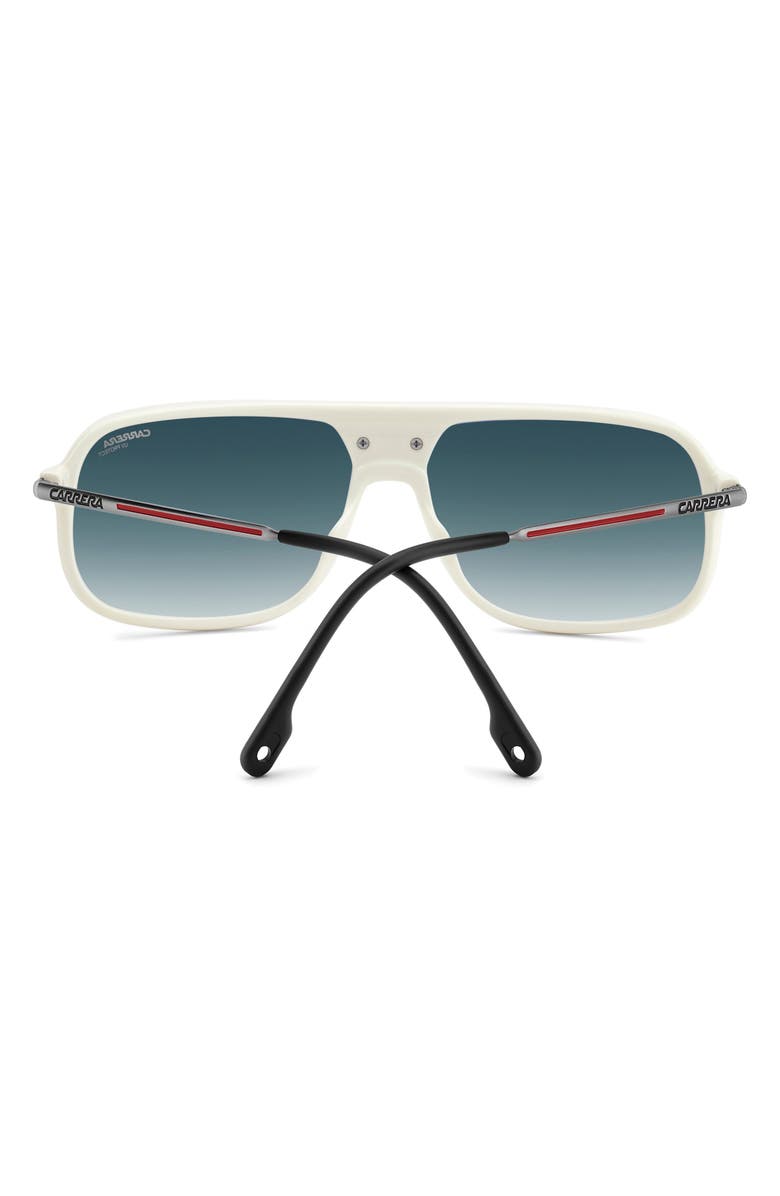Carrera Eyewear C Sport 62mm Oversize Gradient Rectangular Sunglasses, Alternate, color, Ivory/ Dk Blue Sf