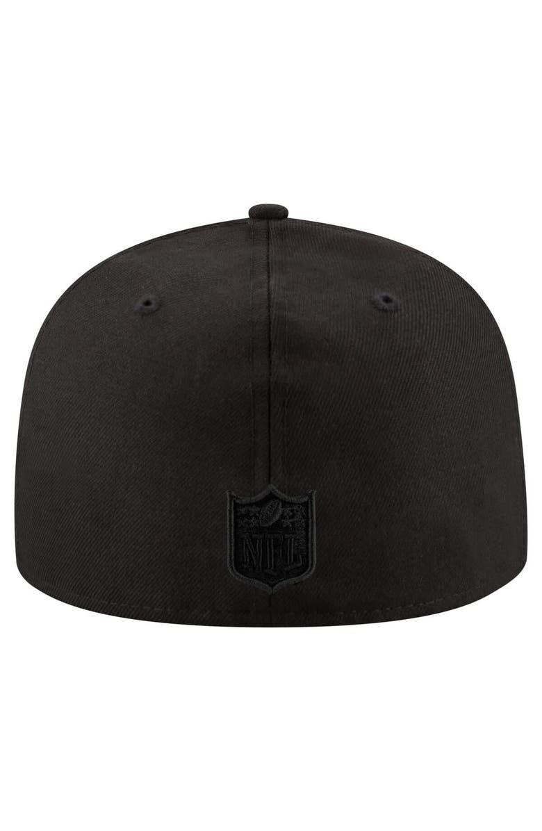 New Era Men's New Era  Black Tennessee Titans Black on Black 59FIFTY Fitted Hat, Alternate, color, Black