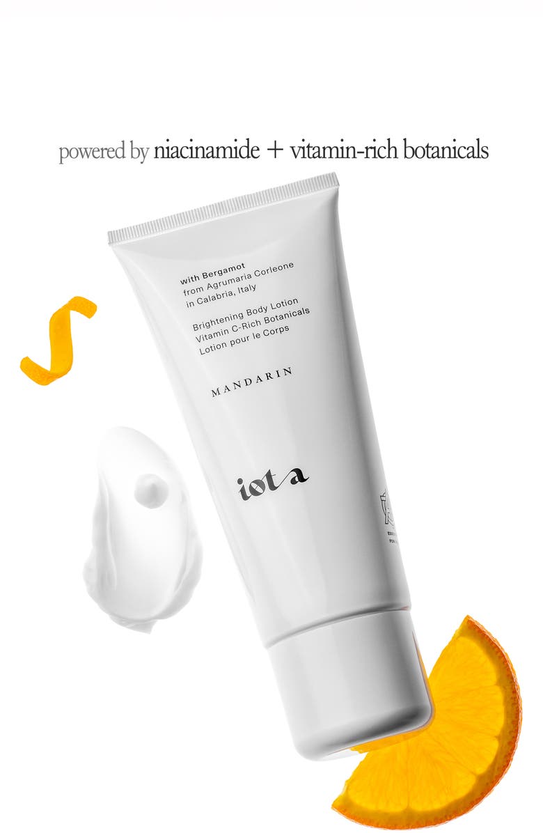 Iota Mandarin & Bergamot Brightening Body Lotion, Alternate, color, White