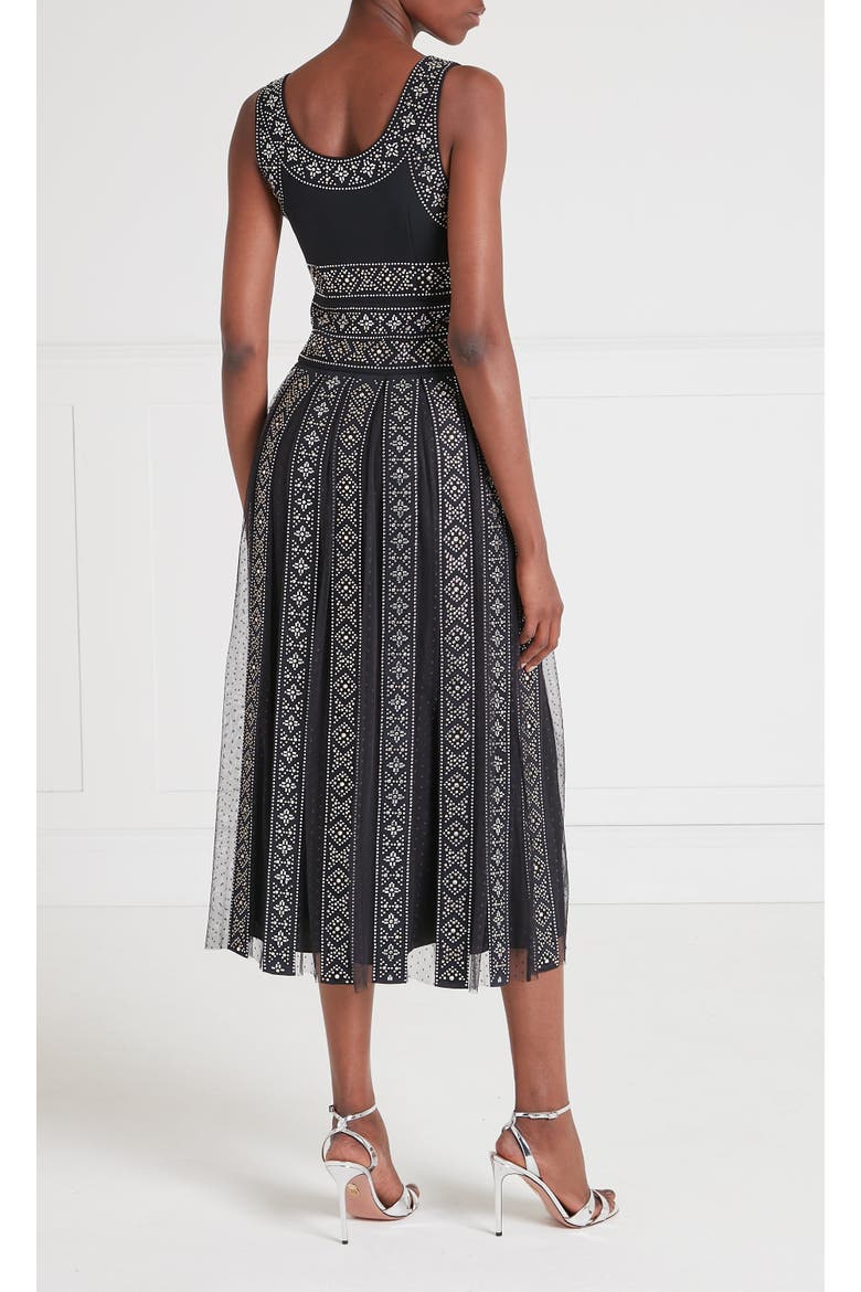 Gallantry Midi Dress, Alternate, color, Black
