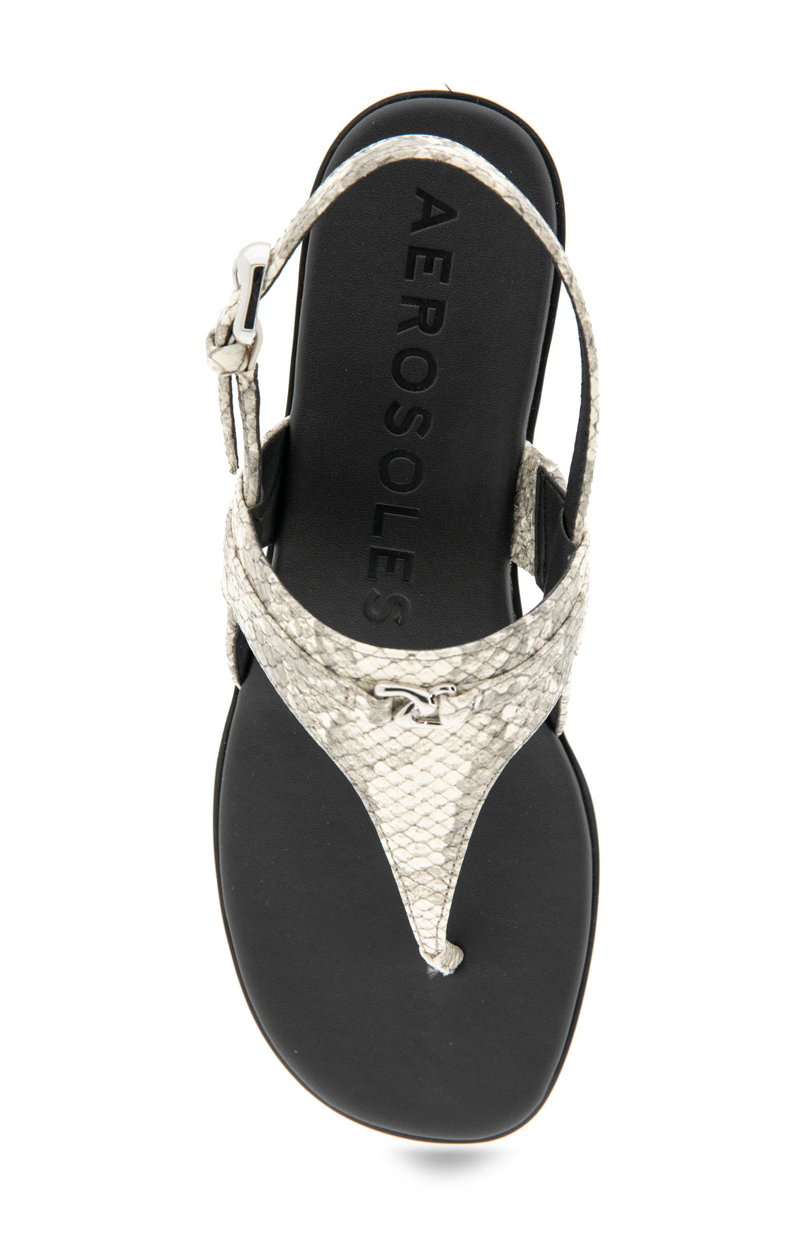 Aerosoles Gemal Slingback Sandal, Alternate, color, Roccia Embossed Snake Leather