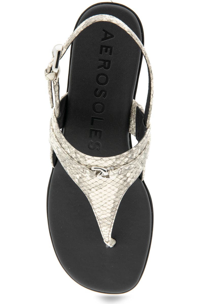 Aerosoles Gemal Slingback Sandal, Alternate, color, Roccia Embossed Snake Leather