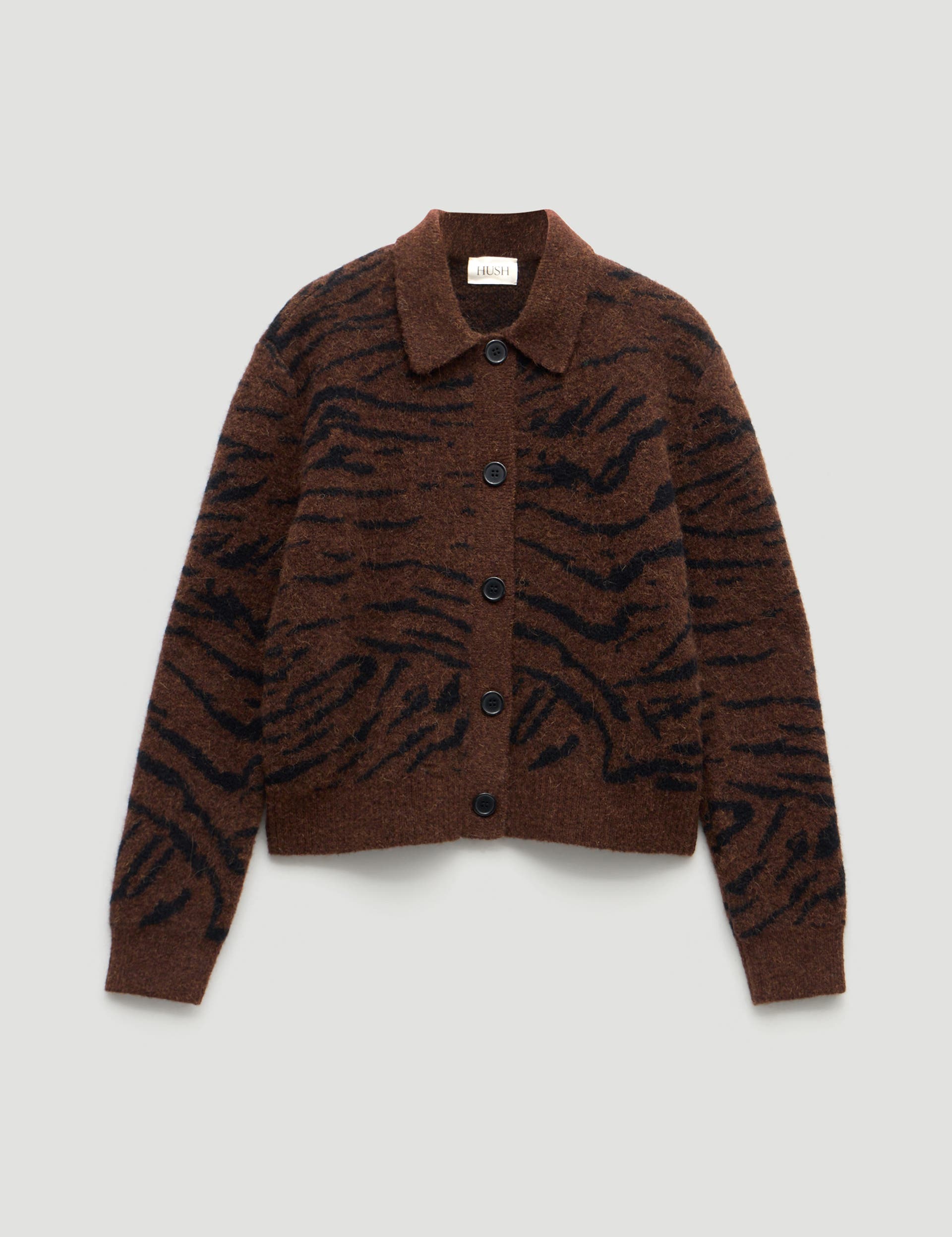 Wool Blend Jacquard Shirt Jacket - image 2