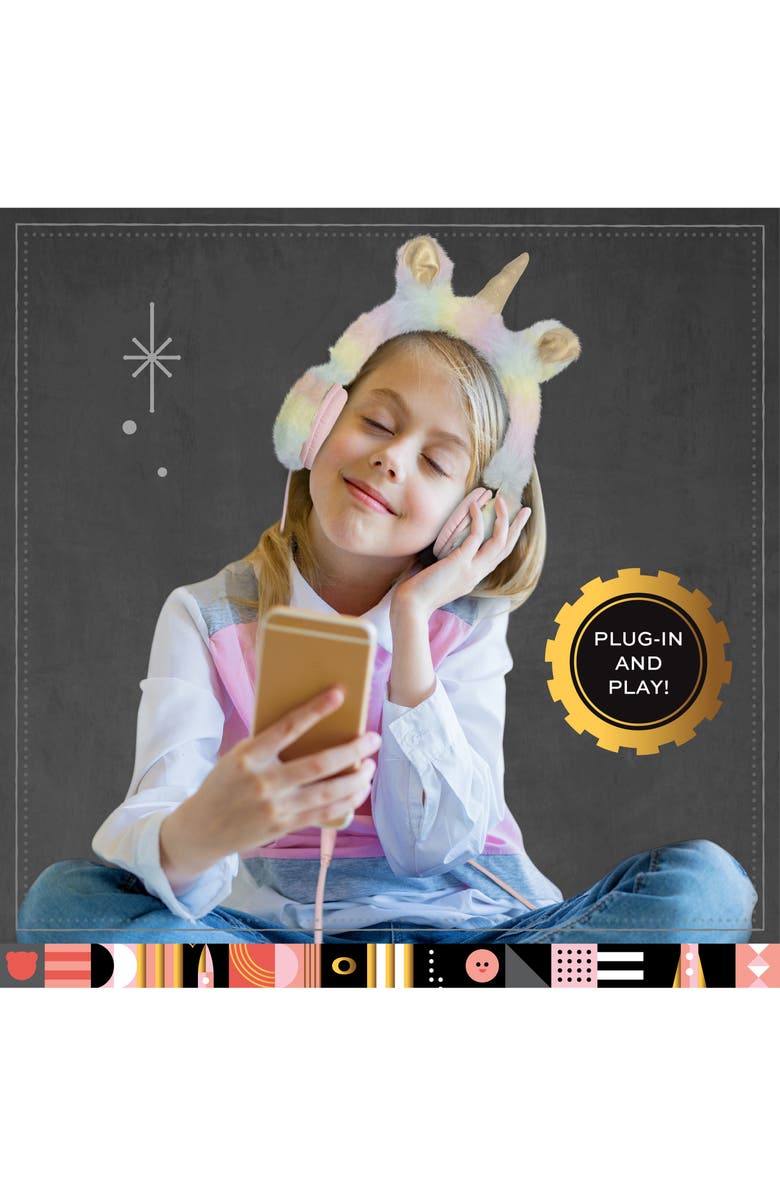 FAO Schwarz Plush Covered Headphones, Alternate, color,