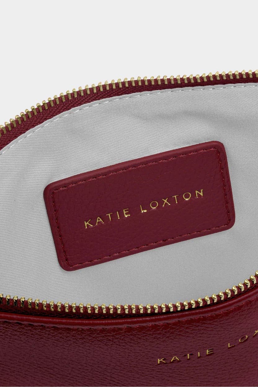 Katie Loxton Hallie Wristlet Pouch in Cherry, Alternate, color, Cherry