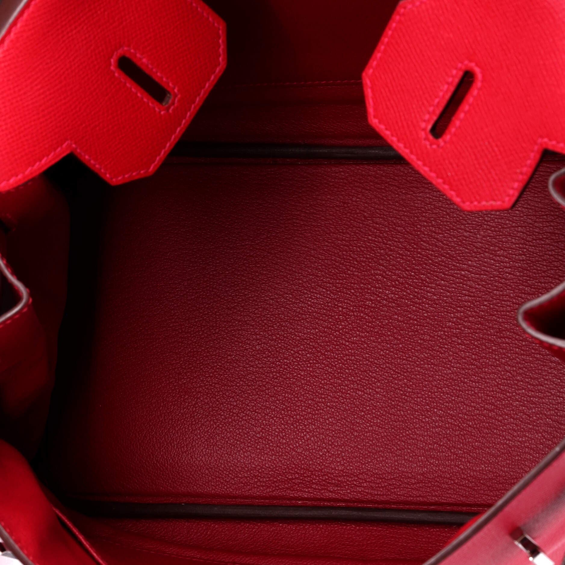 Pre-Owned Hermes Birkin Handbag Red Epsom with Palladium Hardware 30, Alternate, color, Rouge Casaque