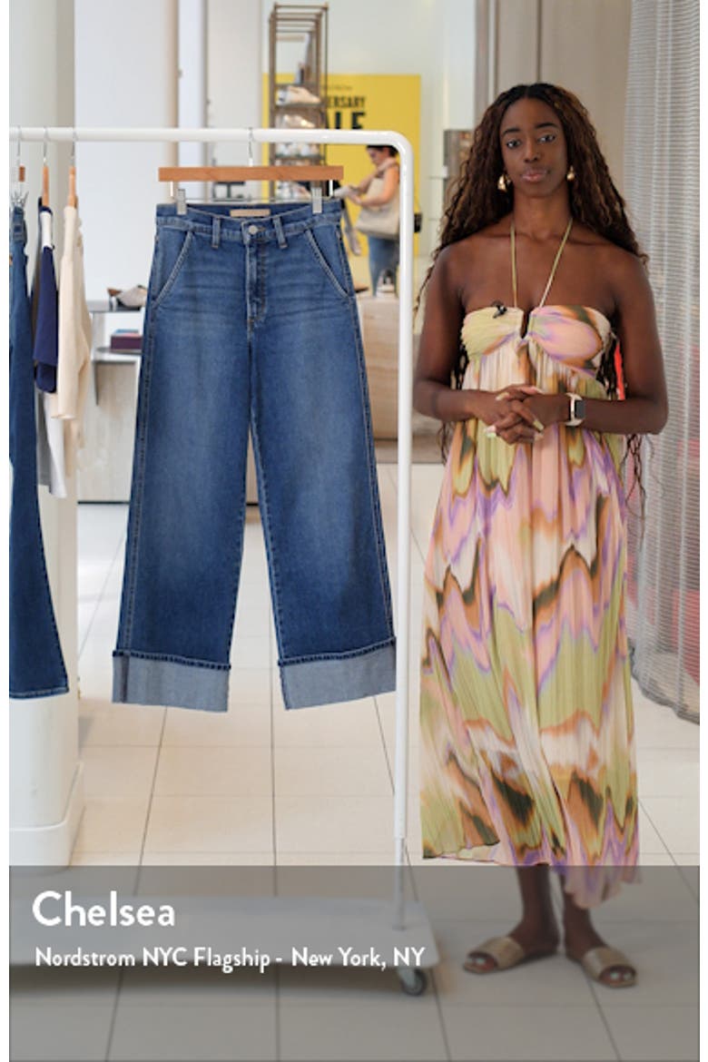 The Trixie Cuffed High Waist Ankle Wide Leg Jeans video