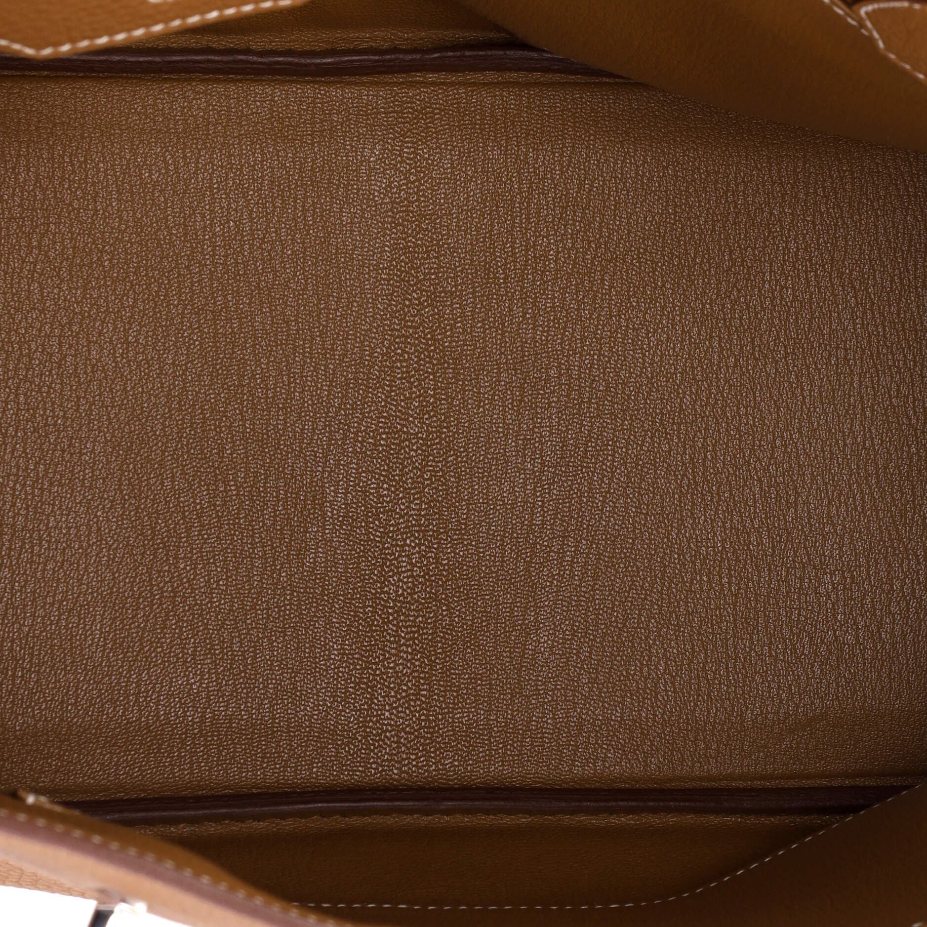 Pre-Owned Hermes Birkin Handbag Brown Togo with Palladium Hardware 30, Alternate, color, 