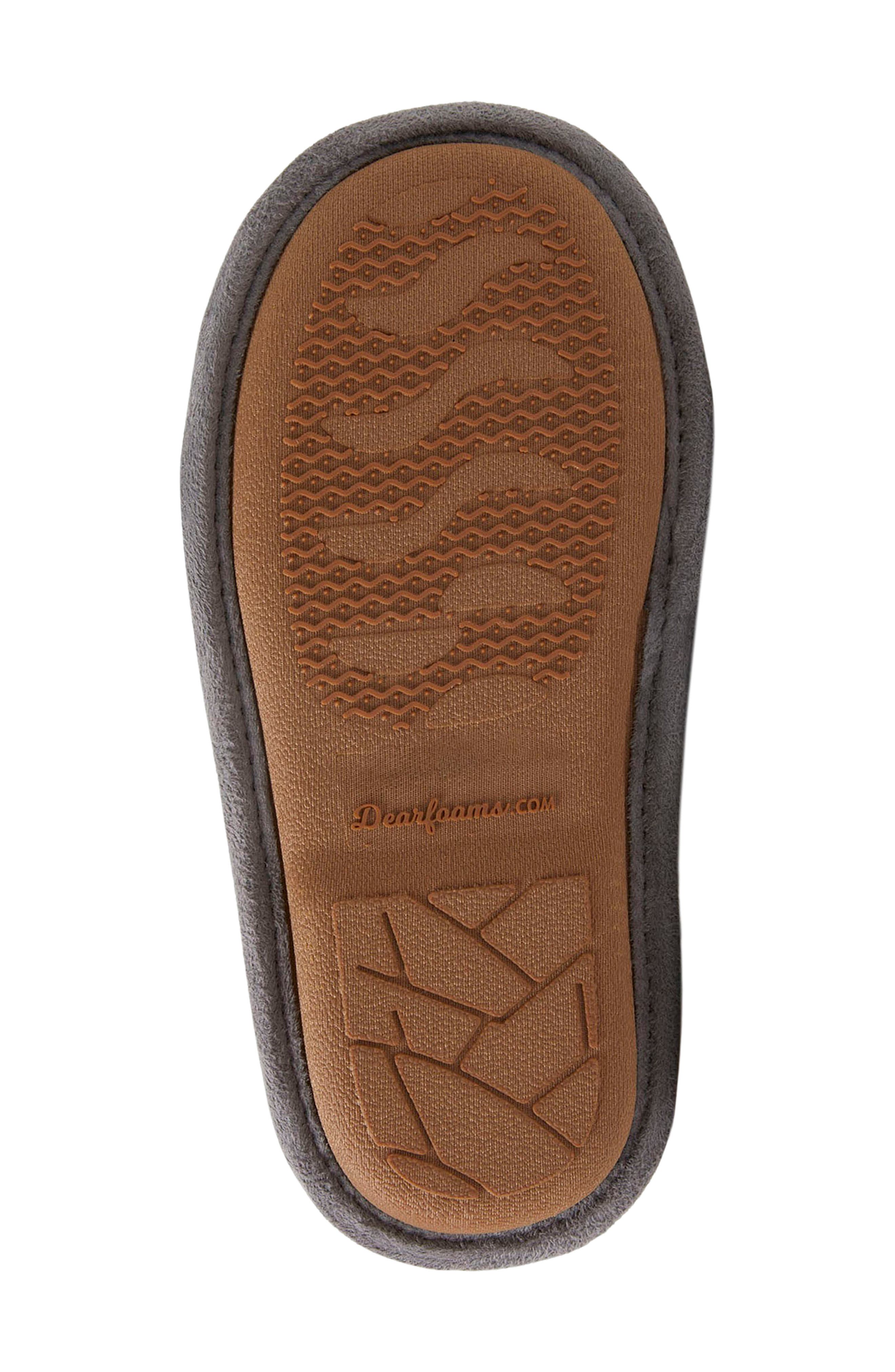 Casey Lil Bear Family Scuff Slipper, Alternate, color, LIGHT HEATHER GREY