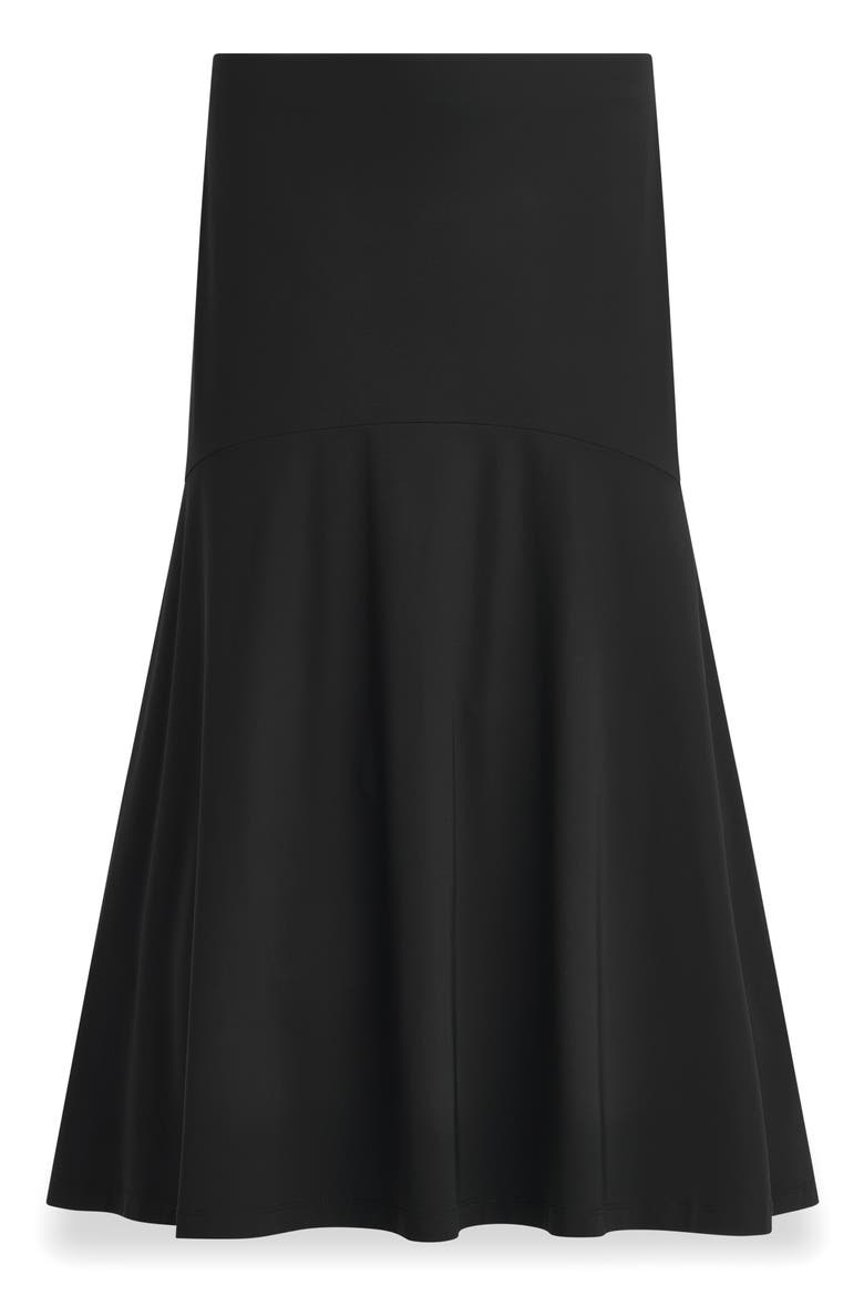 Flared Hi-Low Skirt, Alternate, color, BLACK