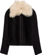 Marni Genuine Shearling & Virgin Wool Cardigan