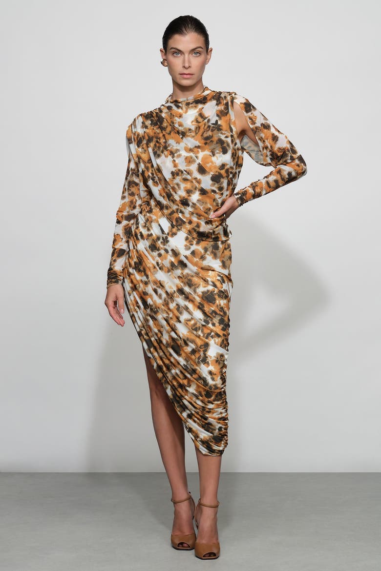Lucien Dress, Alternate, color, Golden Multi