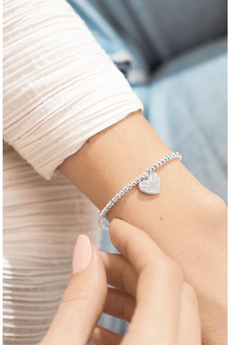 A Little 'She Believed She Could So She Did' Bracelet, Alternate, color, Metallic Silver