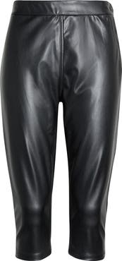 AFRM Calla Faux Leather Capri Pants