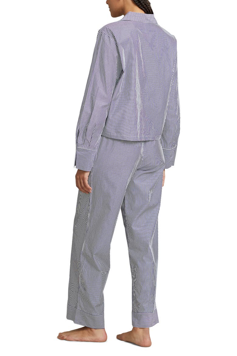 Cotton Poplin Pajamas, Alternate, color, PRL STRIPES