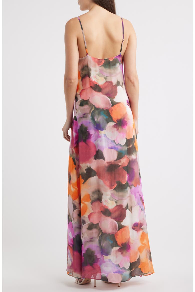Emory Floral Print Crinkle Chiffon Maxi Dress, Alternate, color, LUMIERE FLEUR