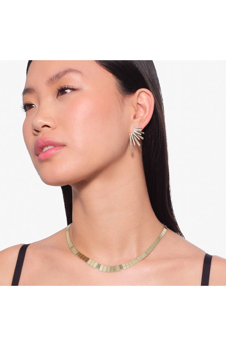 LANA 14K Gold Diamond Wing Earrings, Alternate, color, Yellow