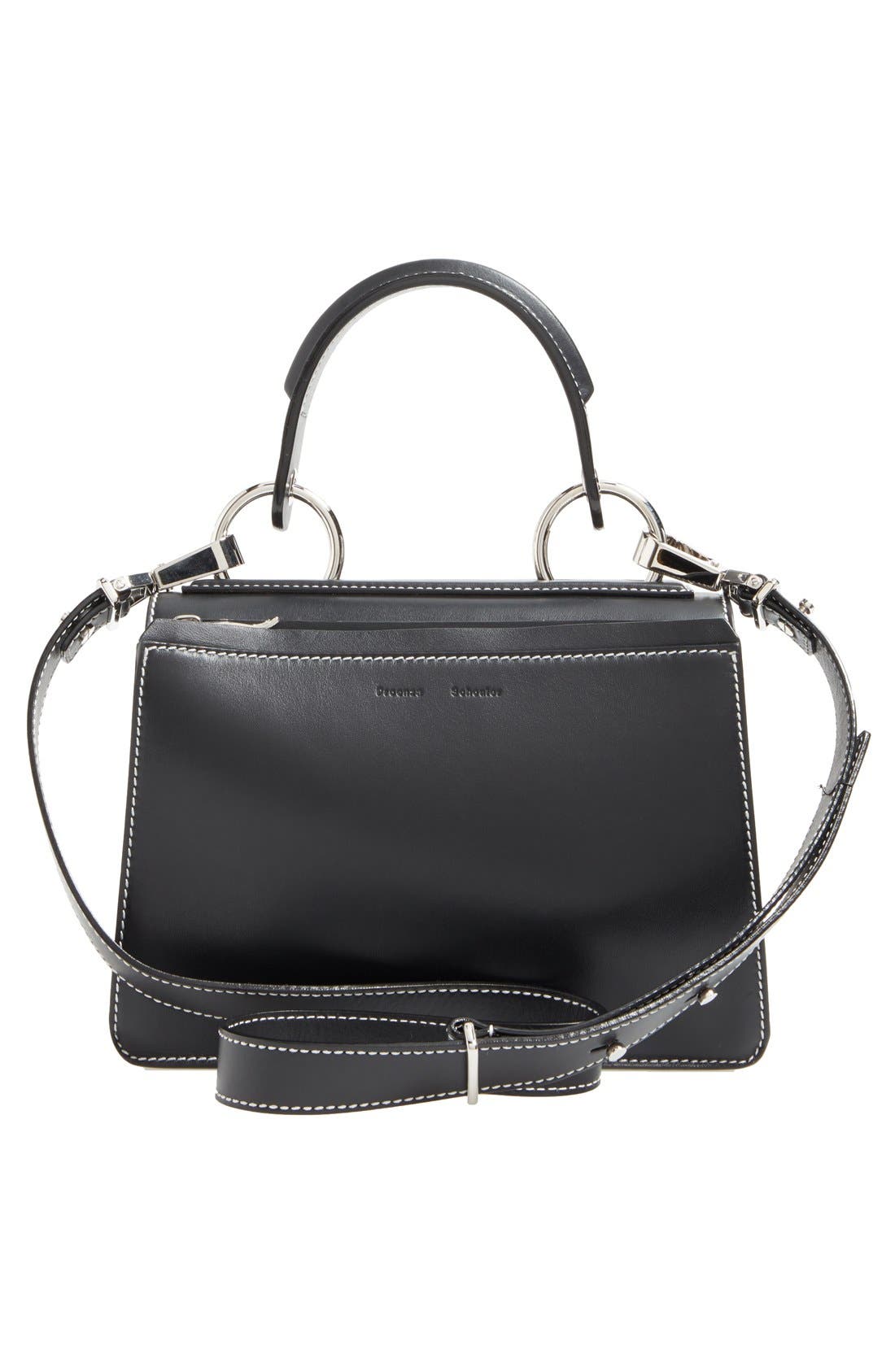 Proenza Schouler 'Small Hava' Top Handle Calfskin Leather Satchel, Alternate, color, 