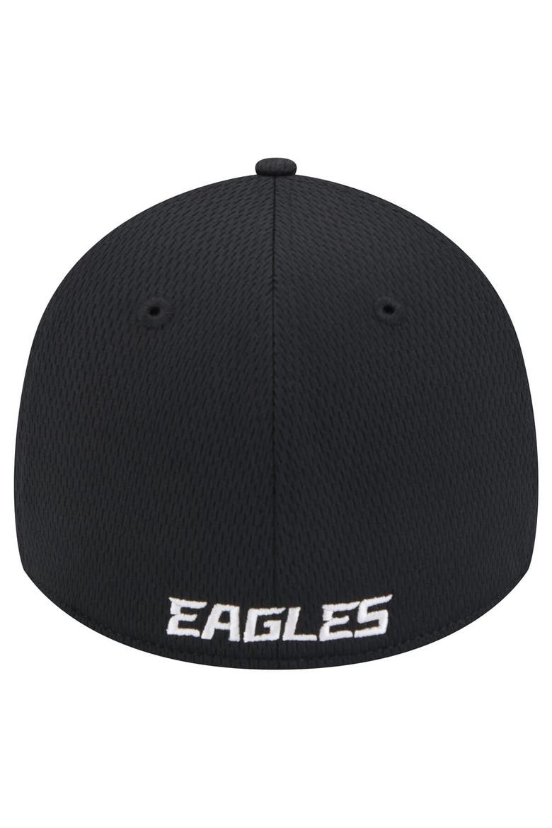 Men's New Era Black Philadelphia Eagles Active 39THIRTY Flex Hat, Alternate, color, Black