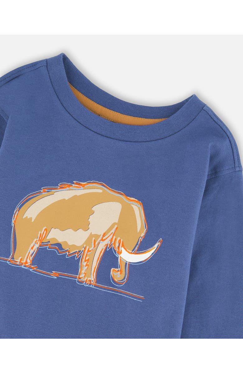 Deux par Deux Boy Organic Cotton Long Sleeve T-Shirt, Alternate, color, Blue