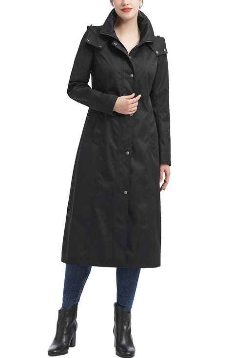 Cami Water-Resistant Hooded Long Raincoat