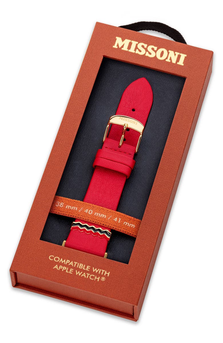 Missoni Zigzag 22mm Leather Apple Watch<sup>®</sup> Watchband, Alternate, color,