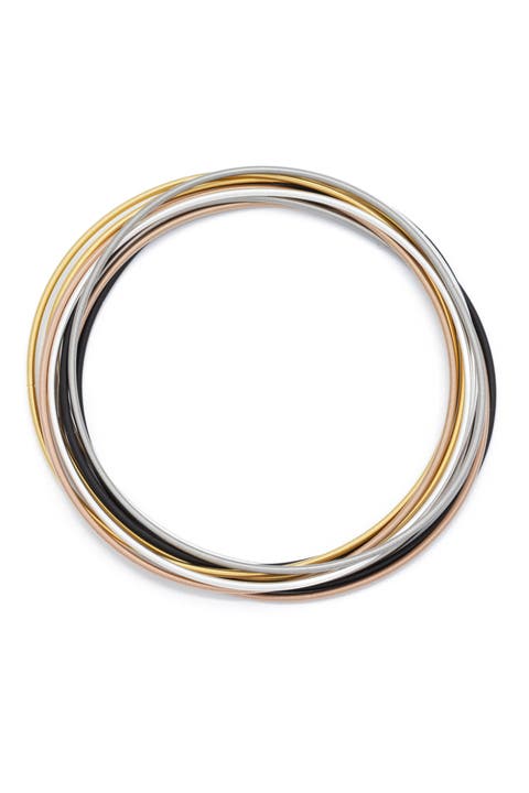 Dia Mixed Metal Bracelets