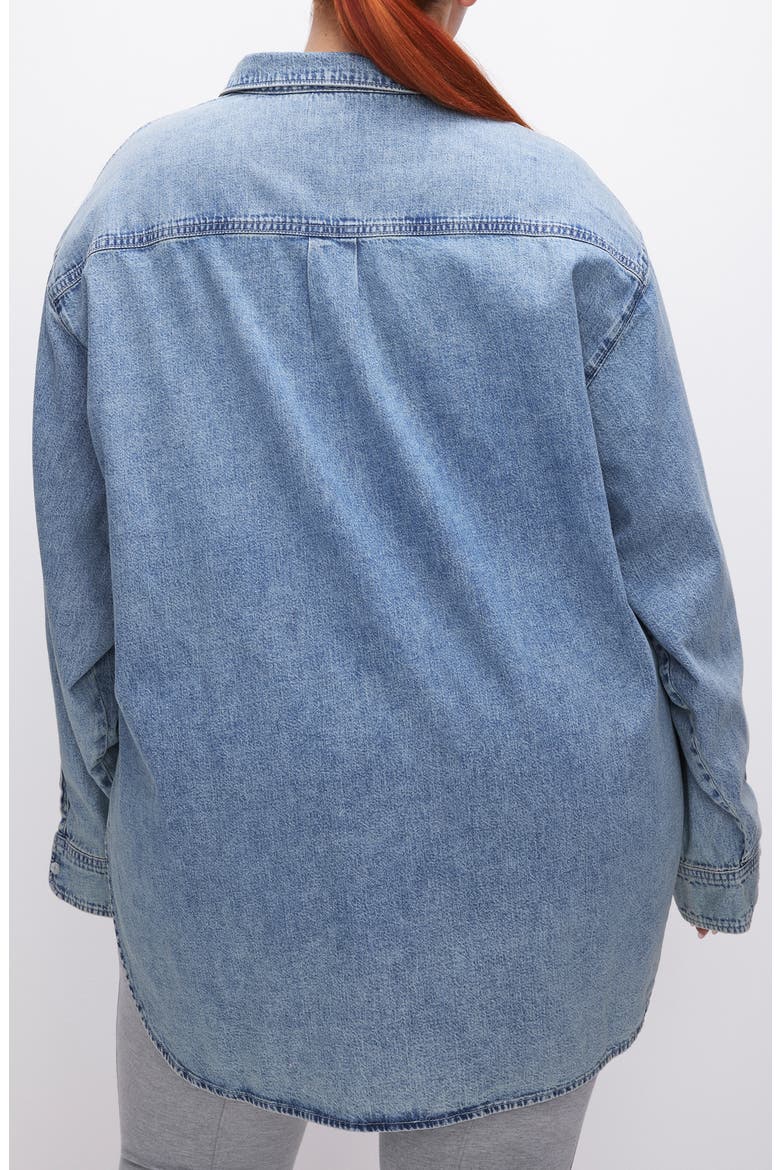 Easy Denim Shirt, Alternate, color, INDIGO553