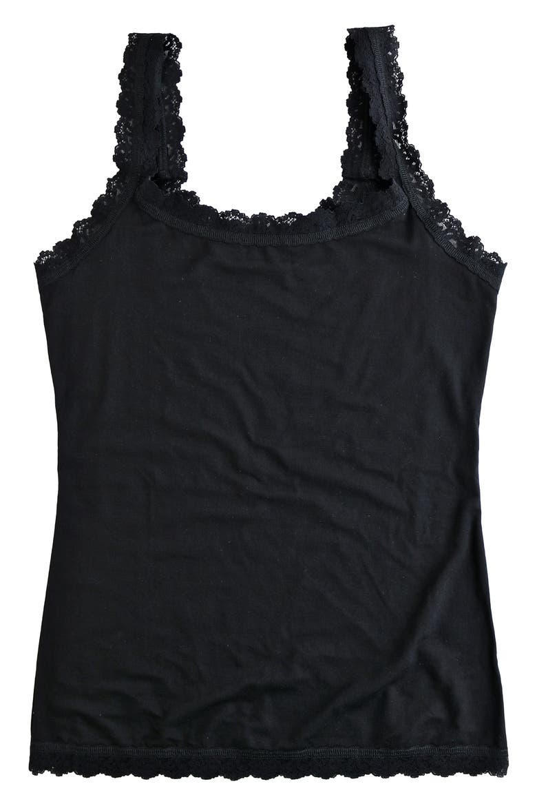 Classic Cotton Camisole, Alternate, color, BLACK