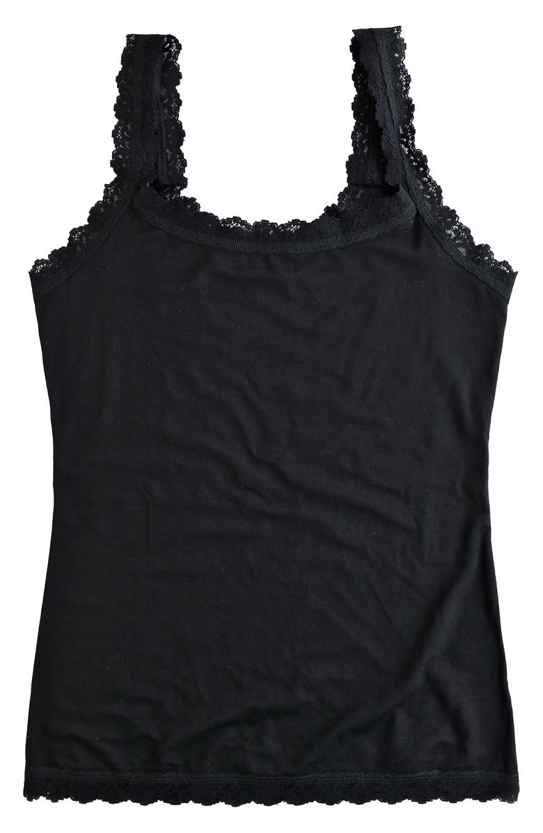 Hanky Panky Classic Cotton Camisole, Alternate, color, Black