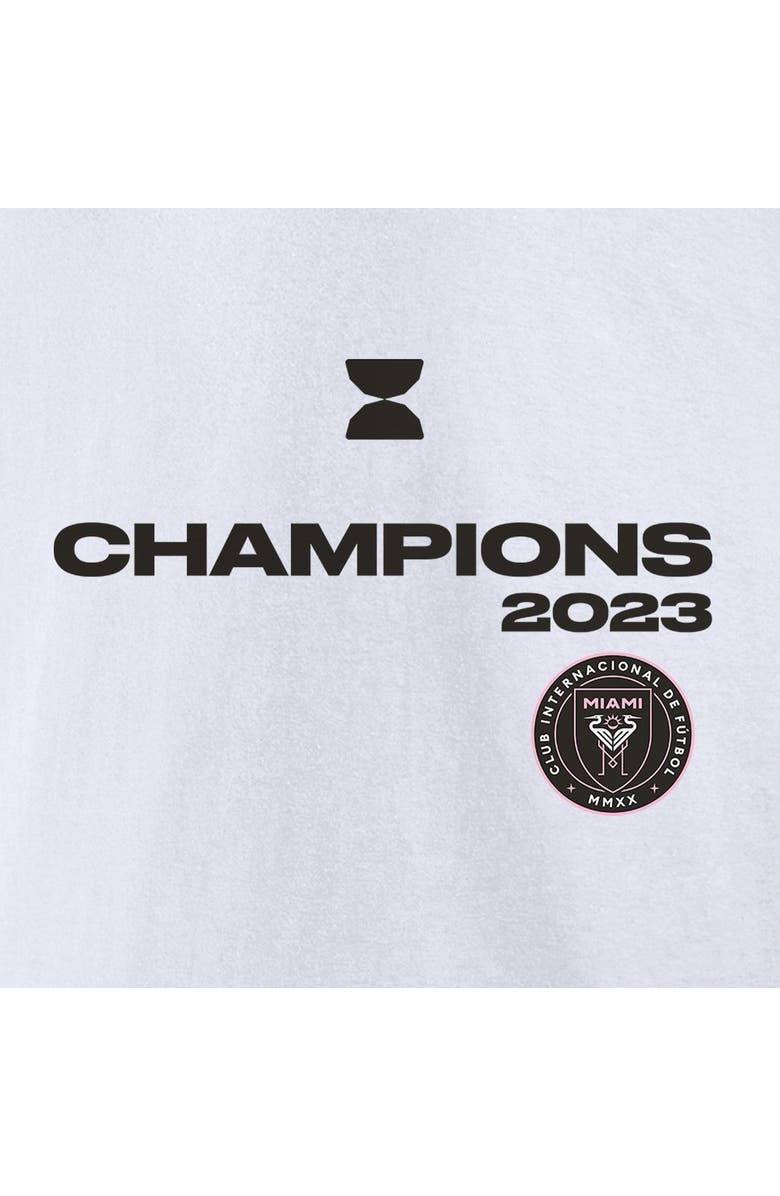 FANATICS Men's Fanatics Branded White Inter Miami CF 2023 Leagues Cup Champions Locker Room T-Shirt, Alternate, color, White