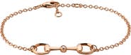 Gucci Horsebit Diamond Bracelet
