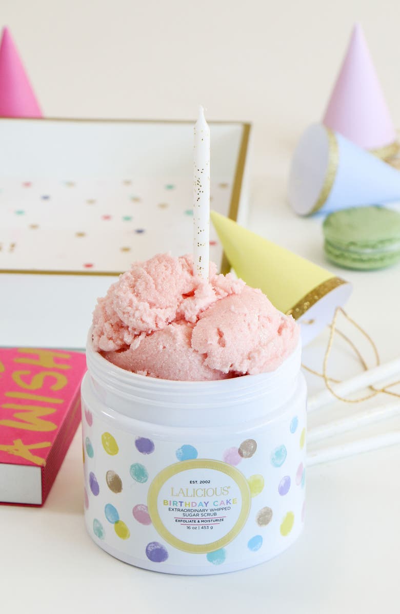 LALICIOUS Birthday Cake Extraordinary Whipped Sugar Scrub, Alternate, color,