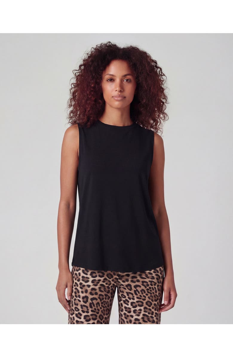 Lords of Harlech Womens Merino Wool Sleeveless Top, Main, color, Black