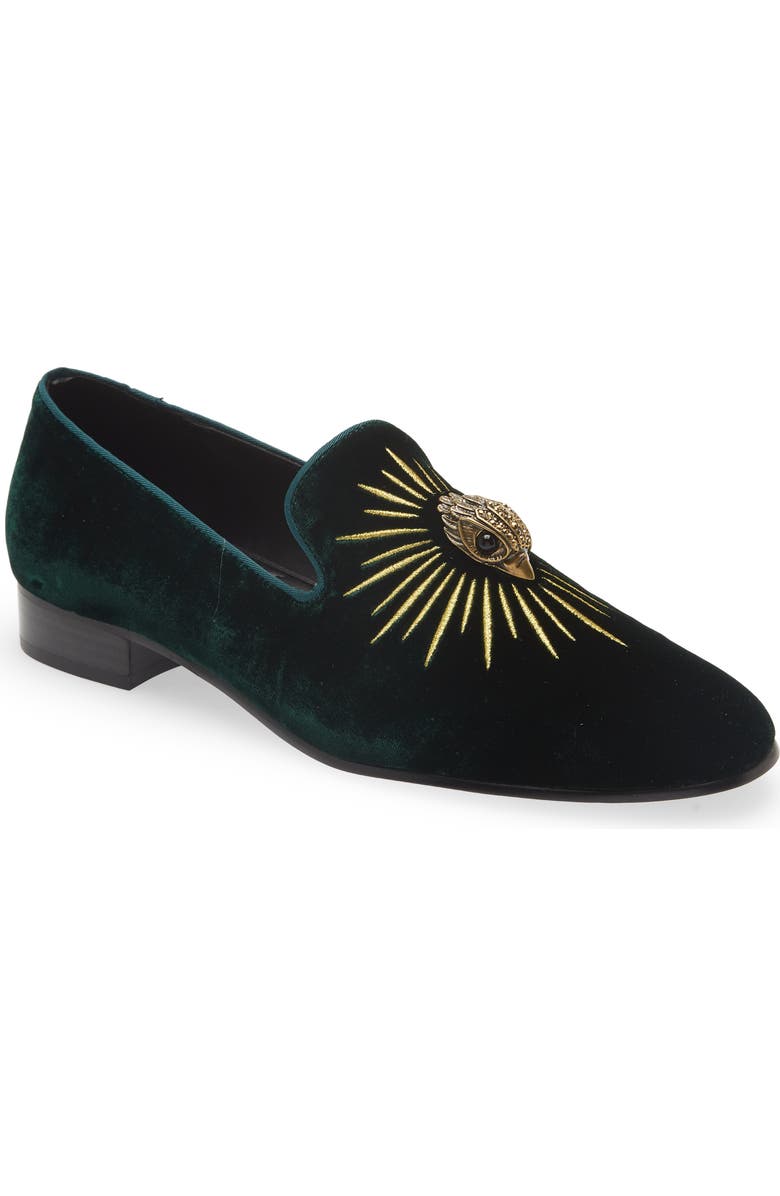 Kurt Geiger London Ace Eagle Velvet Loafer, Main, color,
