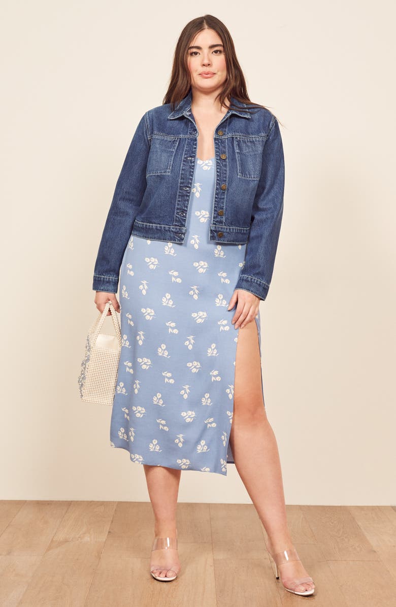 Reformation Aster Denim Jacket, Alternate, color,