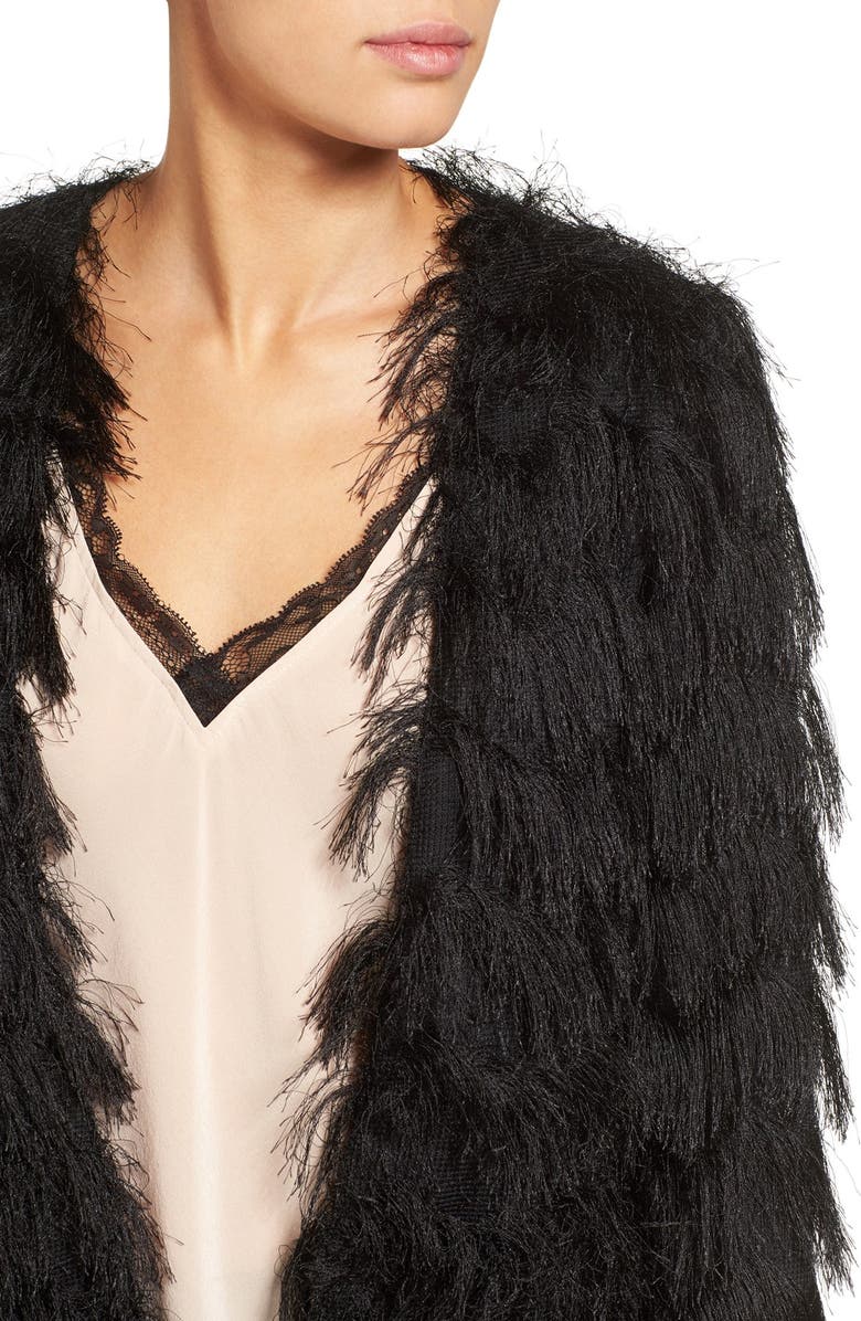 Chelsea28 Chevron Fringe Jacket, Alternate, color, 