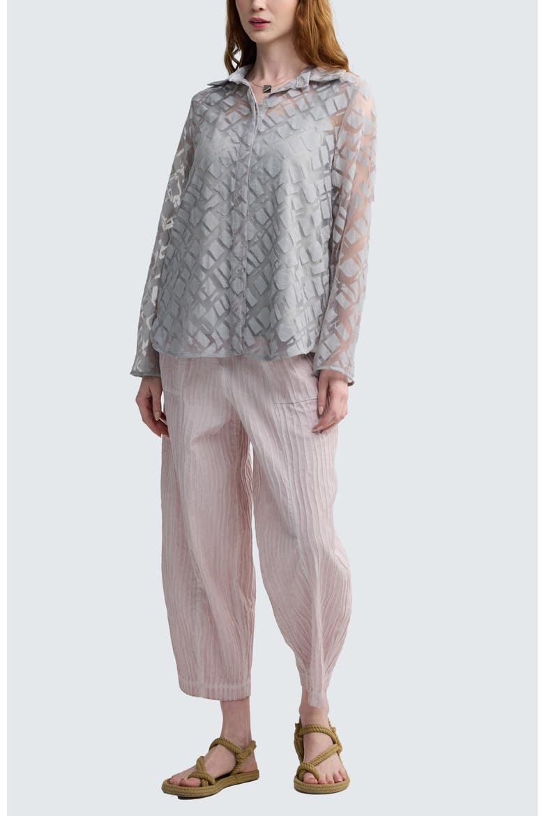 Anouk Garment-Dyed O-Shape Pants, Alternate, color, Rose Quartz