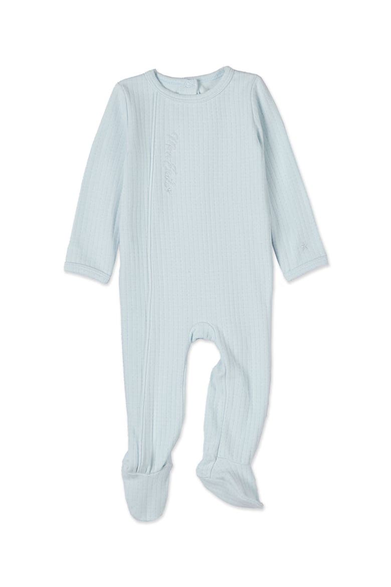 Baby Cotton Rich Pointelle Footie, Main, color, Blue